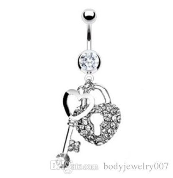 d0024 ( 1 color ) the key and lock styles belly button navel belly rings with mix colors wholesale prices belly ring, Silver
d0024 ( 1 color ) the key and lock styles belly button navel belly rings with mix colors wholesale prices belly ring, Silver