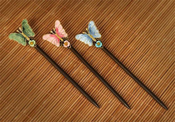 Vintage Embroidery Butterfly Hair Stick Head Jewelry Ethnic Chinese Hairpin Hair Ornaments Bridal Accessories Gift
Vintage Embroidery Butterfly Hair Stick Head Jewelry Ethnic Chinese Hairpin Hair Ornaments Bridal Accessories Gift