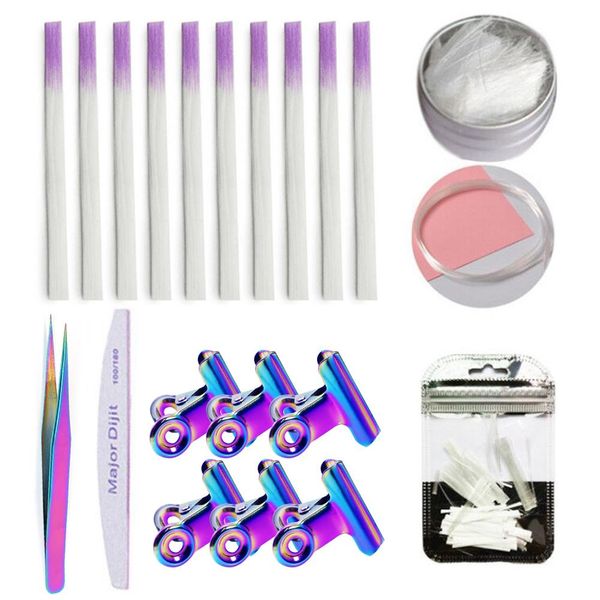 1 set nail care color plated nail extension fiber suit fiberglass nails clip kit for women
1 set nail care color plated nail extension fiber suit fiberglass nails clip kit for women