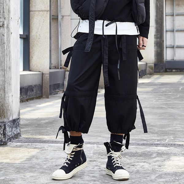 ribbon splice loose casual leg pan male japan streetwear hip hop gothic punk harem trousers kimono skirt pant men erkek pantolon, Black
ribbon splice loose casual leg pan male japan streetwear hip hop gothic punk harem trousers kimono skirt pant men erkek pantolon, Black