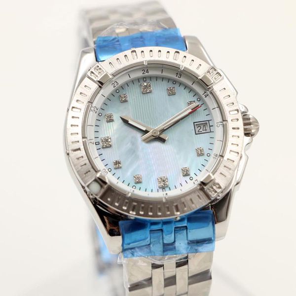 br 1884 galactic green mother of pearl dial ladies watch 35mm outdoor womens watches quartz wristwatches with diamond hour markers, Slivery;brown
br 1884 galactic green mother of pearl dial ladies watch 35mm outdoor womens watches quartz wristwatches with diamond hour markers, Slivery;brown