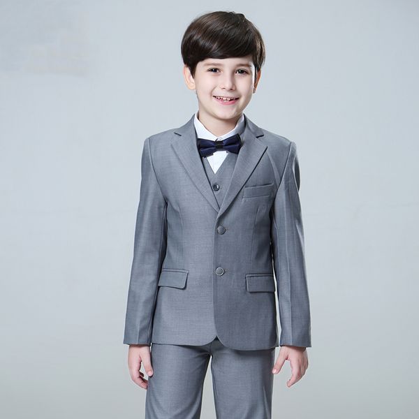 new kids tuxedos boy formal wear notched lapel 5 pieces (jacket+pants+vest+bow tie+shirt) boy suit for wedding party event custom made, Black
new kids tuxedos boy formal wear notched lapel 5 pieces (jacket+pants+vest+bow tie+shirt) boy suit for wedding party event custom made, Black