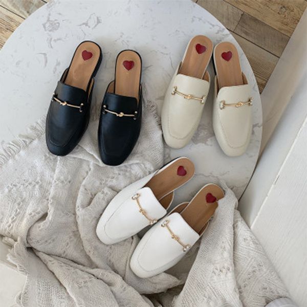 summer women square toe slippers female metal mules woman love pattern flats ladies comfortable shoes women's footwear plus size, Black
summer women square toe slippers female metal mules woman love pattern flats ladies comfortable shoes women's footwear plus size, Black