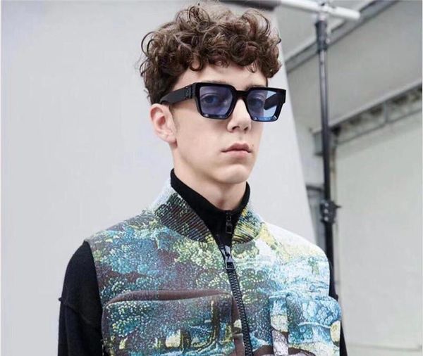men designer sunglasses millionaire 96006 square black frame blue lens new color summer outdoor avant-garde uv400 le, White;black
men designer sunglasses millionaire 96006 square black frame blue lens new color summer outdoor avant-garde uv400 le, White;black