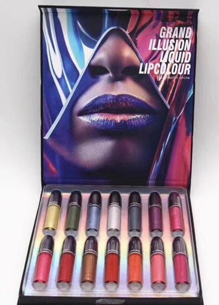 new makeup lip gloss 14pcs set liquid lipsticks matte 14 color lipstick grand ilusion dhl ing
new makeup lip gloss 14pcs set liquid lipsticks matte 14 color lipstick grand ilusion dhl ing