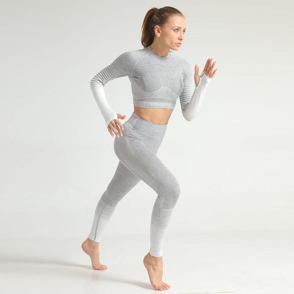 2pcs seamless sport suit women long sleeve crop high waist tummy control sport leggings fitness yoga set gym clothing
2pcs seamless sport suit women long sleeve crop high waist tummy control sport leggings fitness yoga set gym clothing