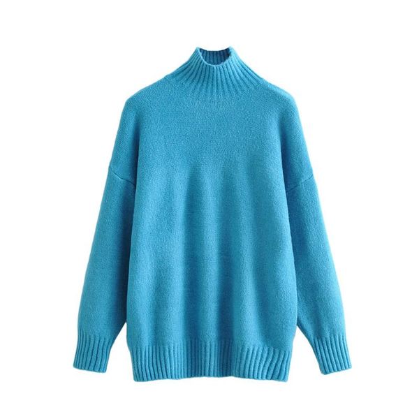 women's new long sleeve mock neck in early spring 2020 lazy wind loose rib trim layer sweater 06771141400, White;black
women's new long sleeve mock neck in early spring 2020 lazy wind loose rib trim layer sweater 06771141400, White;black