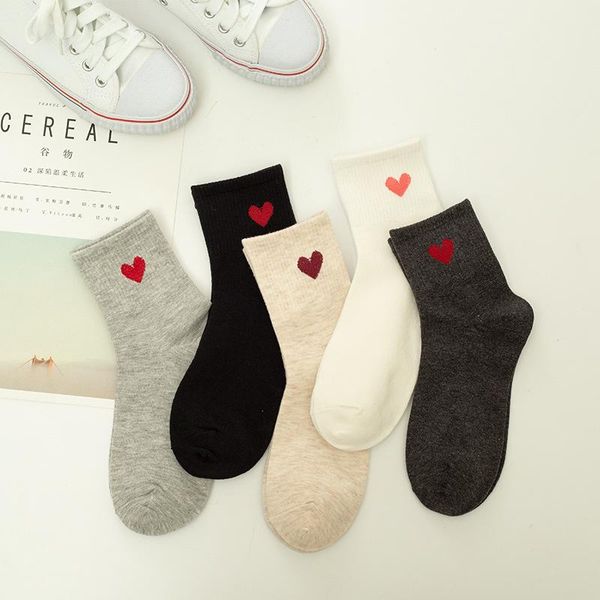 10 pair new kawaii cute socks women red heart pattern soft breathable cotton socks ankle-high casual comfy socks fashion style, Black
10 pair new kawaii cute socks women red heart pattern soft breathable cotton socks ankle-high casual comfy socks fashion style, Black