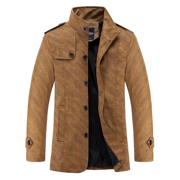 2019 single breasted fold-down collar solid color large size machine leather coat europe and america size trench coat casual jac, Black
2019 single breasted fold-down collar solid color large size machine leather coat europe and america size trench coat casual jac, Black