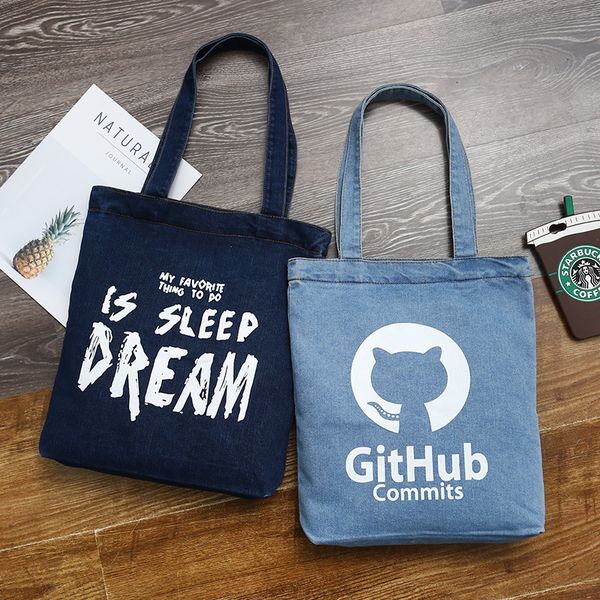 2018 women denim canvas shoulder bag & handbags female shopping bag ladies cat printing blue jean cloth cute tote for girls
2018 women denim canvas shoulder bag & handbags female shopping bag ladies cat printing blue jean cloth cute tote for girls