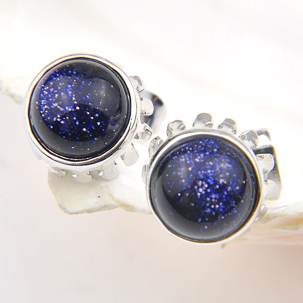 luckyshine 925 silver plated round cut vintage blue sandstone stud earrings for women men unique charm stud e0428 (10 pair), Golden;silver
luckyshine 925 silver plated round cut vintage blue sandstone stud earrings for women men unique charm stud e0428 (10 pair), Golden;silver
