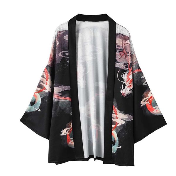 Japanese Style Mens Cardigan Vintage Printed Casual Outfits High Fashion Male Open Stitch 3/4 Sleeve Tops for Spring Summer Autumn
Japanese Style Mens Cardigan Vintage Printed Casual Outfits High Fashion Male Open Stitch 3/4 Sleeve Tops for Spring Summer Autumn