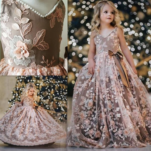2020 cute flower girl dresses v neck 3d floral appliqued beaded bow sleeveless girl pageant gown ruffle sweep train birthday gowns, White;blue
2020 cute flower girl dresses v neck 3d floral appliqued beaded bow sleeveless girl pageant gown ruffle sweep train birthday gowns, White;blue
