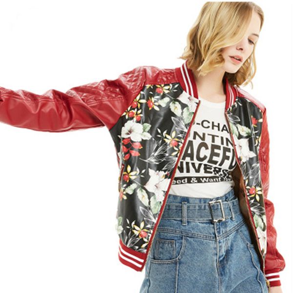 2019 new punk locomotive leather jacket short long-sleeved pu leather jacket fashion ladies, Black
2019 new punk locomotive leather jacket short long-sleeved pu leather jacket fashion ladies, Black