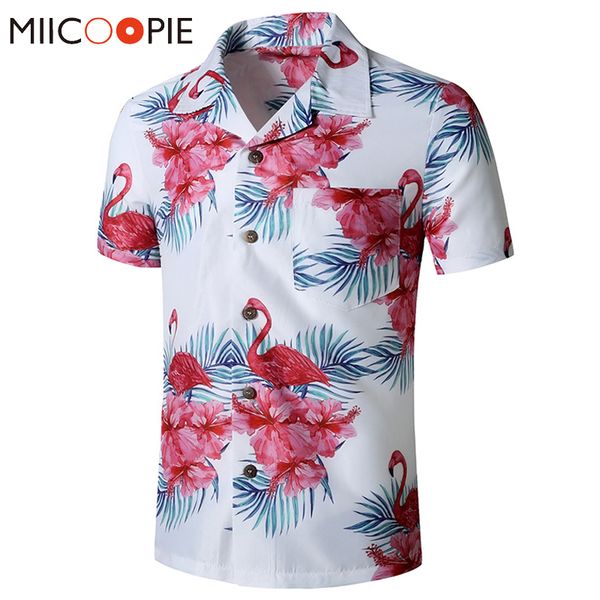 new summer men's floral shirt fashion flamingo printed oversize hawaiian shirt blouse men beach suit collar short sleeve camisas, White;black
new summer men's floral shirt fashion flamingo printed oversize hawaiian shirt blouse men beach suit collar short sleeve camisas, White;black
