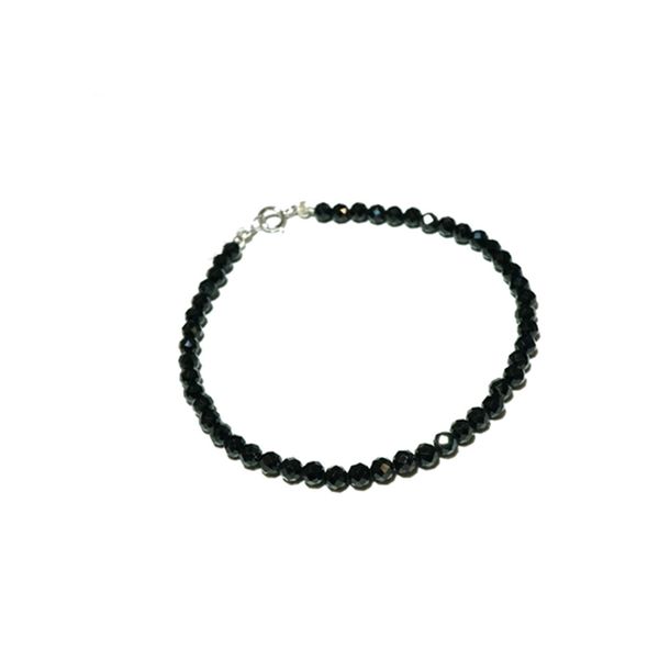 natrual shining spinels 2mm faceted beads 925 sterling silver fashion bracelet 7''-8'' dropshipping, Black
natrual shining spinels 2mm faceted beads 925 sterling silver fashion bracelet 7''-8'' dropshipping, Black