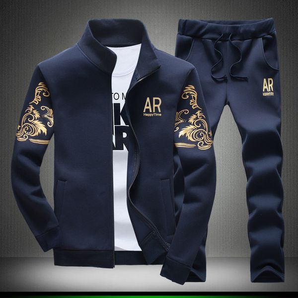 2019 new style spring and autumn men's sport suit slim fit youth fashion men's coat printed hoodie set, Black
2019 new style spring and autumn men's sport suit slim fit youth fashion men's coat printed hoodie set, Black