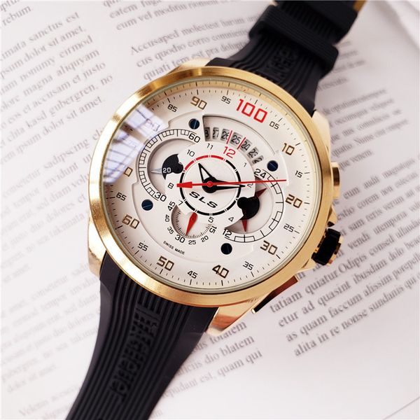 fashion sports brand quartz watch multi-time zone automatic date chronograph running seconds men's watch, Slivery;brown
fashion sports brand quartz watch multi-time zone automatic date chronograph running seconds men's watch, Slivery;brown
