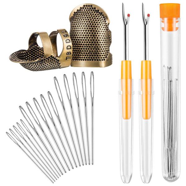 sewing tool kit, 2 pieces sewing thimble finger protector copper adjustable finger protector and 2 pieces seam stitch rippers an, Black
sewing tool kit, 2 pieces sewing thimble finger protector copper adjustable finger protector and 2 pieces seam stitch rippers an, Black