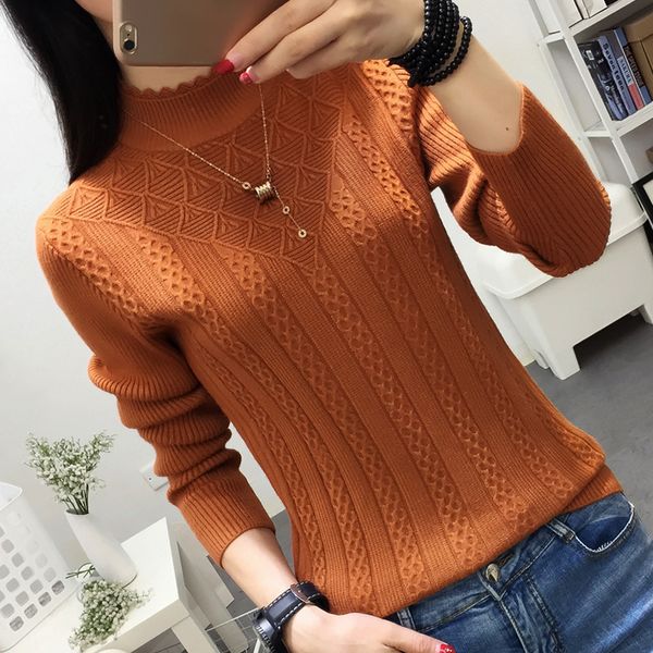 2019 new winter women cashmere sweater half-high collar pullover bottom knit sweater short style in autumn and winter, White;black
2019 new winter women cashmere sweater half-high collar pullover bottom knit sweater short style in autumn and winter, White;black