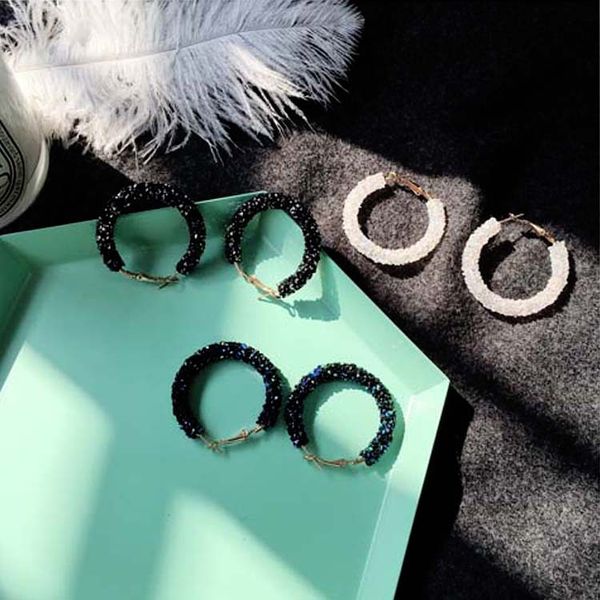 new korean diamond circles sand earring earring japanese and korean simple charm ear decoration, Golden;silver
new korean diamond circles sand earring earring japanese and korean simple charm ear decoration, Golden;silver