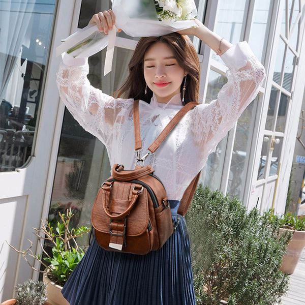 wholesale-multifunction women leather backpacks sac a dos school bags for girl pack female leather backpack vintage bagpack
wholesale-multifunction women leather backpacks sac a dos school bags for girl pack female leather backpack vintage bagpack