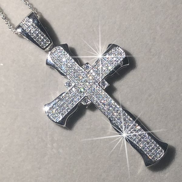 new 925 silver exquisite bible jesus cross pendant necklace for women men crucifix charm simulated platinum diamond jewelry
new 925 silver exquisite bible jesus cross pendant necklace for women men crucifix charm simulated platinum diamond jewelry