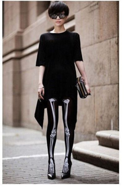 women lace stay up thigh-highs stockings nylons spendex creative skeleton bone hosiery pantyhose bowknot tights, Black;white
women lace stay up thigh-highs stockings nylons spendex creative skeleton bone hosiery pantyhose bowknot tights, Black;white