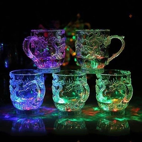 unique design led flashing color change water cup activated light up dragon beer whisky cup mug
unique design led flashing color change water cup activated light up dragon beer whisky cup mug