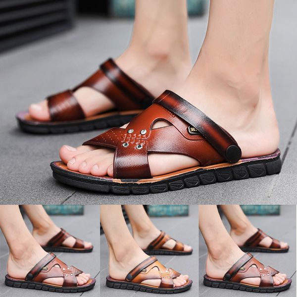 sagace new 2020 summer men's large size casual sandals british men's leather beach sandals students open toe flat shoes, Black
sagace new 2020 summer men's large size casual sandals british men's leather beach sandals students open toe flat shoes, Black