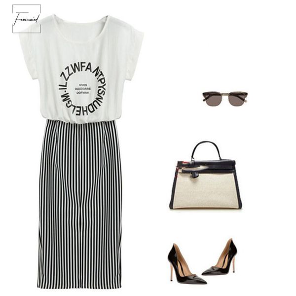 2 in women dress 1 one piece print letter crew neck striped midi short sleeve bodycon long dress designer clothes, Black;gray
2 in women dress 1 one piece print letter crew neck striped midi short sleeve bodycon long dress designer clothes, Black;gray