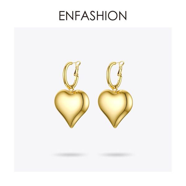 enfashion statement big heart drop earrings for women stainless steel gold color dangle earings fashion jewelry party 2020 e1152, Silver
enfashion statement big heart drop earrings for women stainless steel gold color dangle earings fashion jewelry party 2020 e1152, Silver