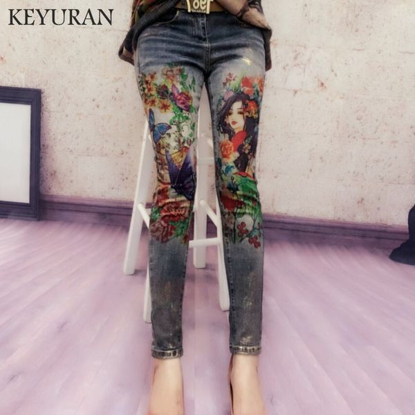 2019 vintagejeans woman casual stretch denim 3d print painted pattern jeans women's pants and girl skinny jeans trouser, Blue
2019 vintagejeans woman casual stretch denim 3d print painted pattern jeans women's pants and girl skinny jeans trouser, Blue