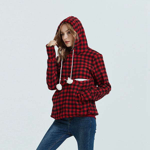 women plaid hoodies long sleeve drawstring hooded pullover sweatshirt outwear coat autumn winter check hoodie ljja3673, Black
women plaid hoodies long sleeve drawstring hooded pullover sweatshirt outwear coat autumn winter check hoodie ljja3673, Black