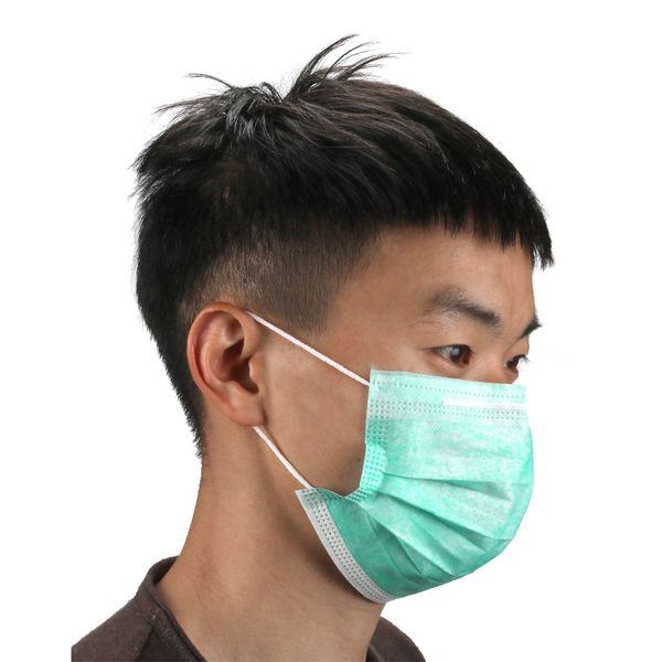 50pcs/set green color non-woven fabric disposable mouth mask anti-dust single-use face mask
50pcs/set green color non-woven fabric disposable mouth mask anti-dust single-use face mask
