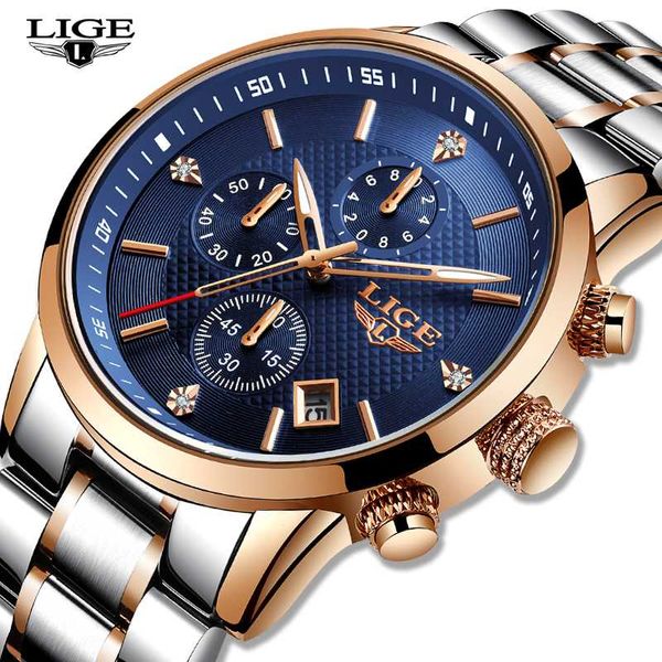 relogio masculino new watches men lige chronograph men sport watch waterproof steel full quartz watch montre homme, Slivery;brown
relogio masculino new watches men lige chronograph men sport watch waterproof steel full quartz watch montre homme, Slivery;brown