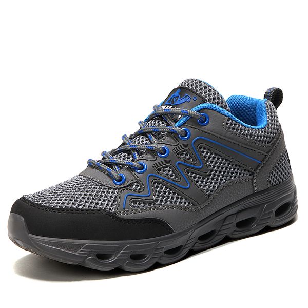 new couple mesh outdoor hiking shoes non-slip breathable shoes men's outdoor