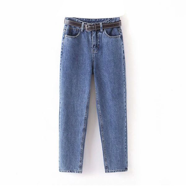 women's jeans fashion solid for women baggy loose female harem pants with belt full length high waist casual bottoms pantalones mujer, Blue
women's jeans fashion solid for women baggy loose female harem pants with belt full length high waist casual bottoms pantalones mujer, Blue