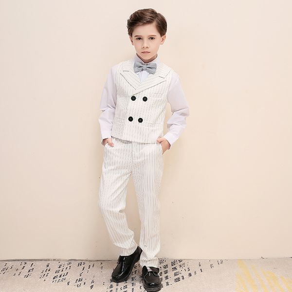 children's tuxedo boy's suit flower boy's suit boys for wedding kids prom suits baby boy white with black stripe, Blue
children's tuxedo boy's suit flower boy's suit boys for wedding kids prom suits baby boy white with black stripe, Blue