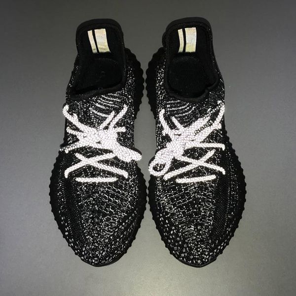 19new high quality ba f reflective v2 cor o running hoe tatic reflective cool oft cla ic ca ual hoe, Black