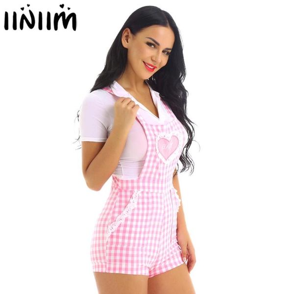 iiniim womens cute abdl clothing baby patch criss-cross back gingham print babydoll short overalls shortalls jumpsuits, Black;white
iiniim womens cute abdl clothing baby patch criss-cross back gingham print babydoll short overalls shortalls jumpsuits, Black;white