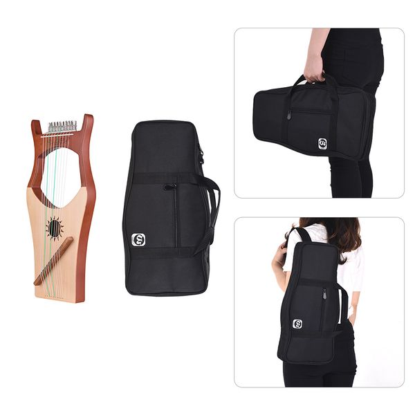 10-string wooden lyre harp nylon strings spruce oard beech wood backboard string instrument with carry bag
10-string wooden lyre harp nylon strings spruce oard beech wood backboard string instrument with carry bag
