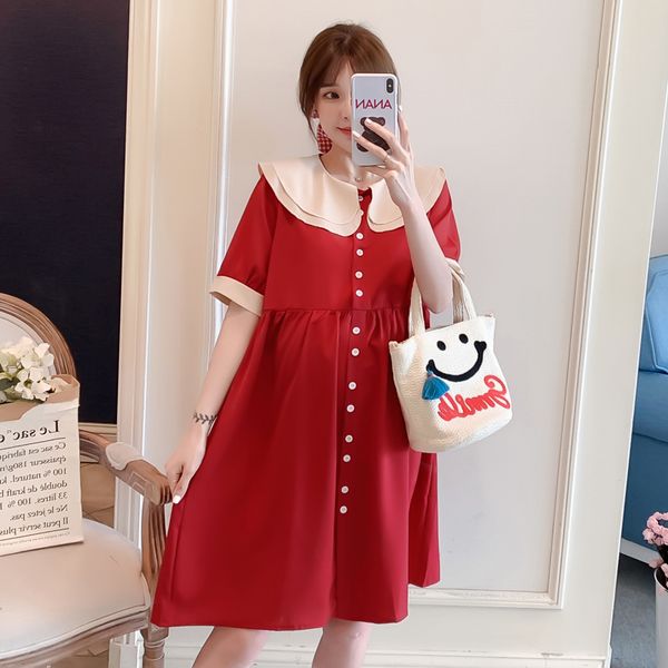 2038# maternity clothes summer cotton button nursing short sleeve loose stylish dress for pregnant women pregnancy clothes, White
2038# maternity clothes summer cotton button nursing short sleeve loose stylish dress for pregnant women pregnancy clothes, White