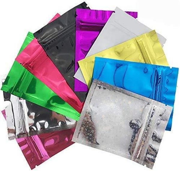 100 pieces resealable smell proof bags foil pouch bag flat metallic mylar foil flat ziplock food storage bags pouch mix colors
100 pieces resealable smell proof bags foil pouch bag flat metallic mylar foil flat ziplock food storage bags pouch mix colors