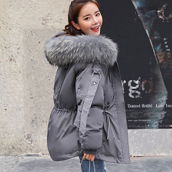 women winter short jacket mujer hooded parkas winter coat women loose 2019 white duck down parka fur collar cotton padded jackets, Black
women winter short jacket mujer hooded parkas winter coat women loose 2019 white duck down parka fur collar cotton padded jackets, Black