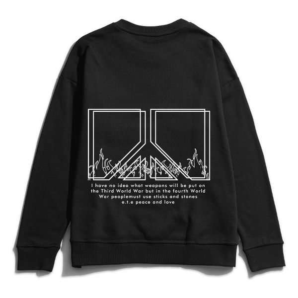 2019 wholesale hip hop sweatershirt mens womens anti war letter print sweatershirts casual designer brand pullover b101714v, Black
2019 wholesale hip hop sweatershirt mens womens anti war letter print sweatershirts casual designer brand pullover b101714v, Black