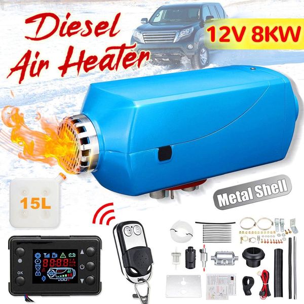 8kw 12v diesels parking heater kit lcd display air heater remote control 15l tank for truck boats rv trailer car
8kw 12v diesels parking heater kit lcd display air heater remote control 15l tank for truck boats rv trailer car