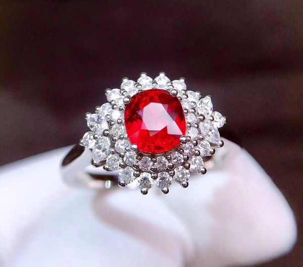 ruby ring pure 18k gold jewelry real natural 1.03ct red ruby diamonds jewelry anniversary female's rings for women's fine rings, Golden;silver
ruby ring pure 18k gold jewelry real natural 1.03ct red ruby diamonds jewelry anniversary female's rings for women's fine rings, Golden;silver