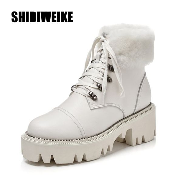 2019 new arrivals big size 40 genuine cow leather platform ankle boots woman shoes lace up warm winter boots female j1010, Black
2019 new arrivals big size 40 genuine cow leather platform ankle boots woman shoes lace up warm winter boots female j1010, Black