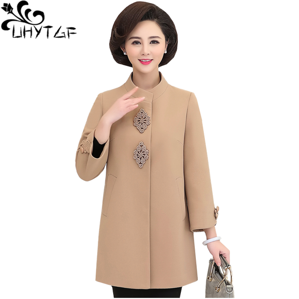 uhytgf trench coat for women mid-length spring autumn trench coat female elegant mom casual 5xl plus size women clothes 842, Tan;black
uhytgf trench coat for women mid-length spring autumn trench coat female elegant mom casual 5xl plus size women clothes 842, Tan;black